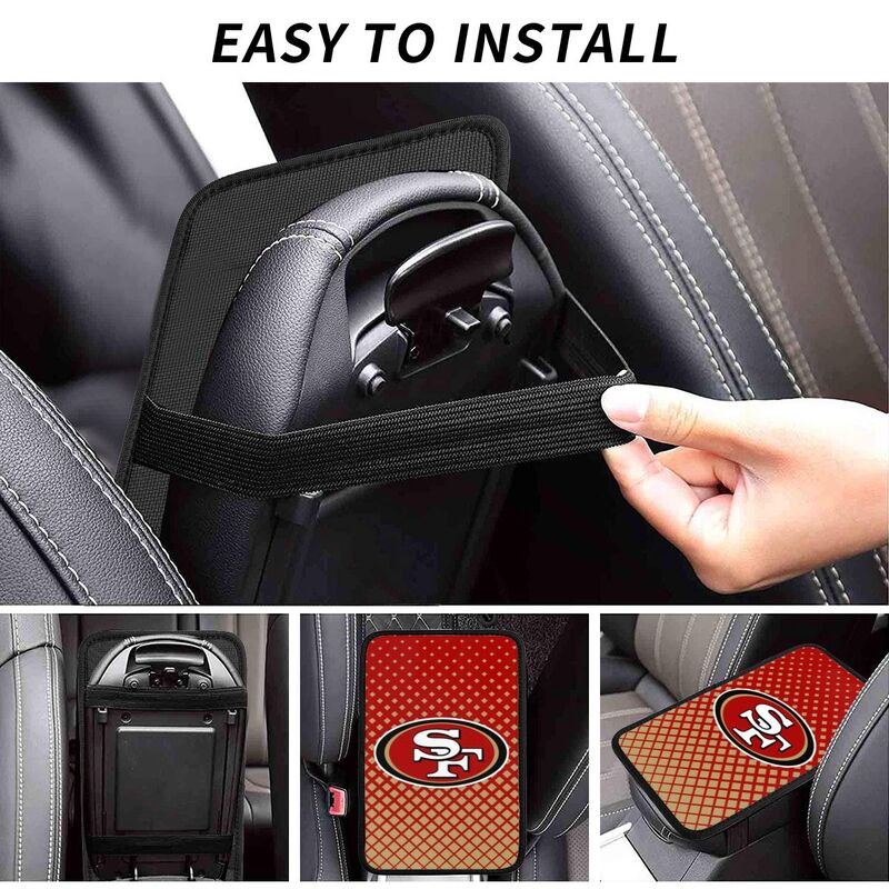 San Francisco 49ers Car handrail box cushion Personalized printed car armrest cover