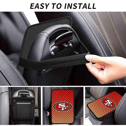 San Francisco 49ers Car handrail box cushion Personalized printed car armrest cover