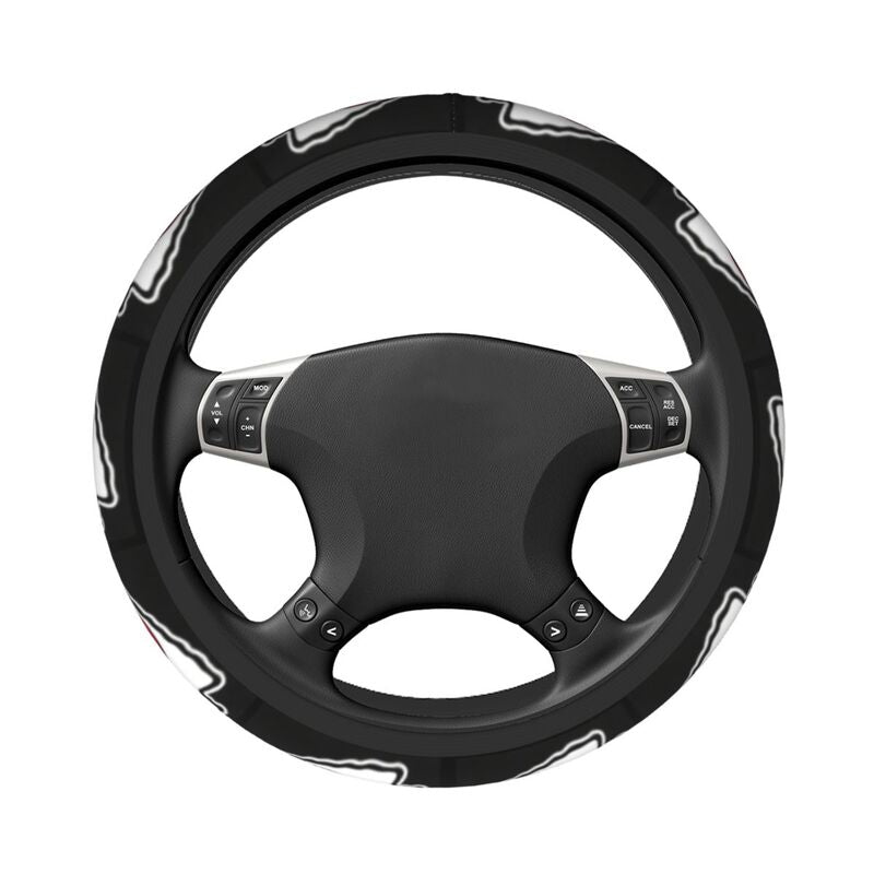 Kansas City Chiefs Printed breathable anti slip cover elastic steering wheel cover