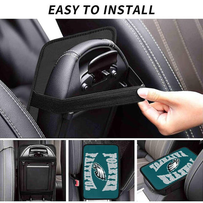 Philadelphia Eagles Print car armrest box cover armrest protective cover