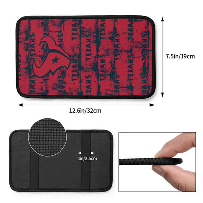 Houston Texans print Car armrest box protective cover car center console armrest pad