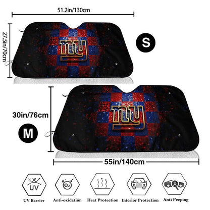 New York Giants 3 Print Car windshield sunshades suitable for front Car windshield sunshades