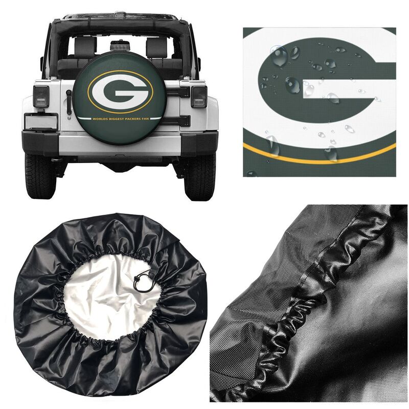 Green Bay Packers 6 Printing tire protection cover car sun protection tire protection covers