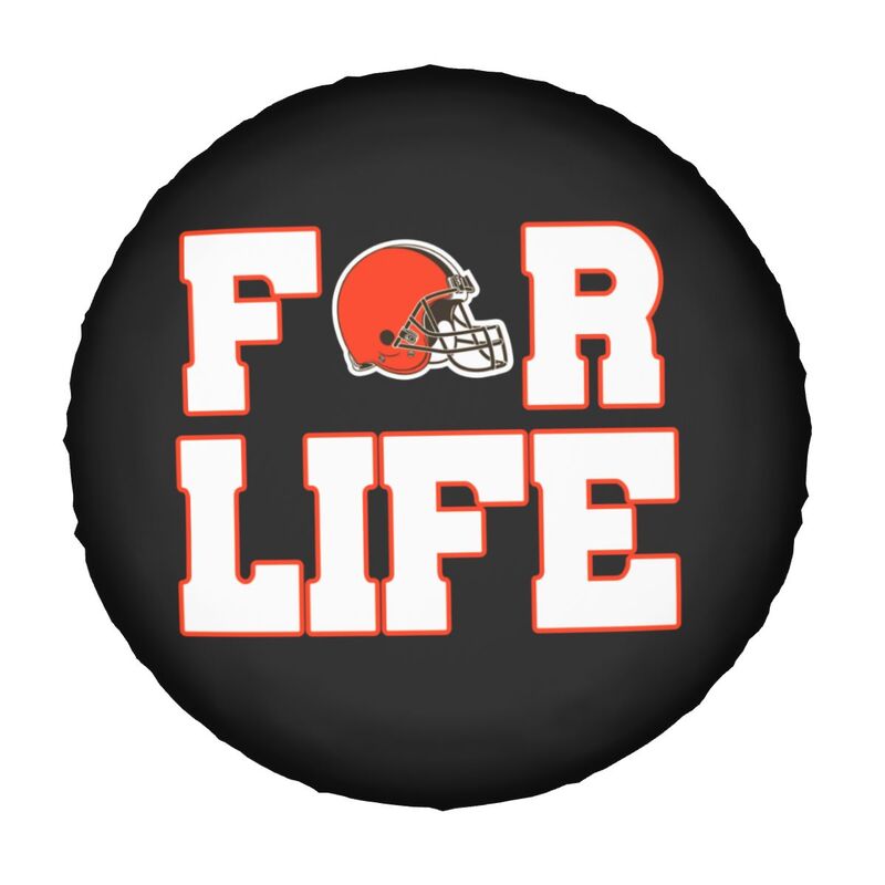 Cleveland Browns Printing tire protection cover car spare tire dust protection cover