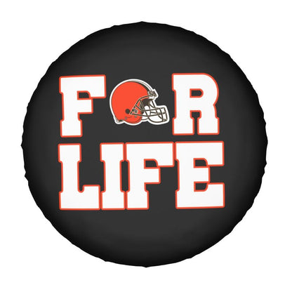 Cleveland Browns Printing tire protection cover car spare tire dust protection cover