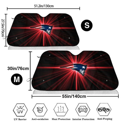 New England Patriots Print suitable for front Car windshield sunshades Car windshield sunshades