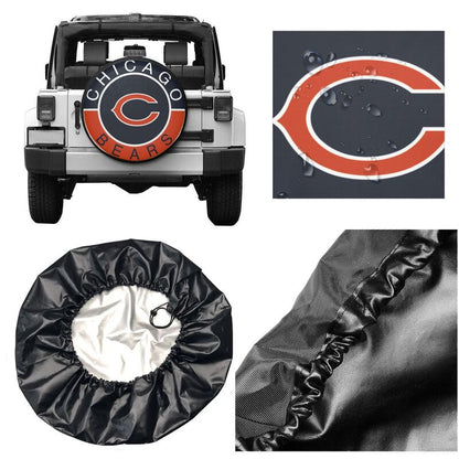 Chicago Bears Printed tire protection cover car spare tire dust protection covers