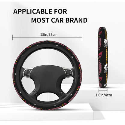 Arizona Cardinals Printed car protective cover elastic steering wheel cover