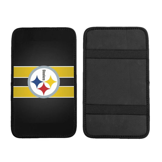 Car armrest box pad Pittsburgh Steelers 1 Printed central armrest box pad protective pad