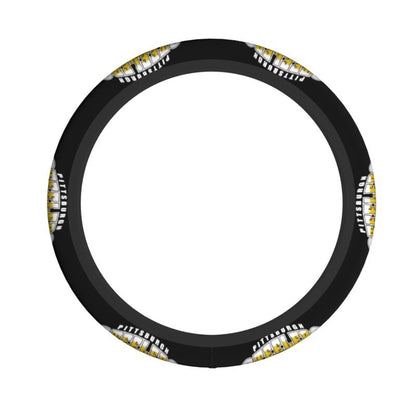 Pittsburgh Steelers 4 Printed elastic steering wheel cover anti slip breathable