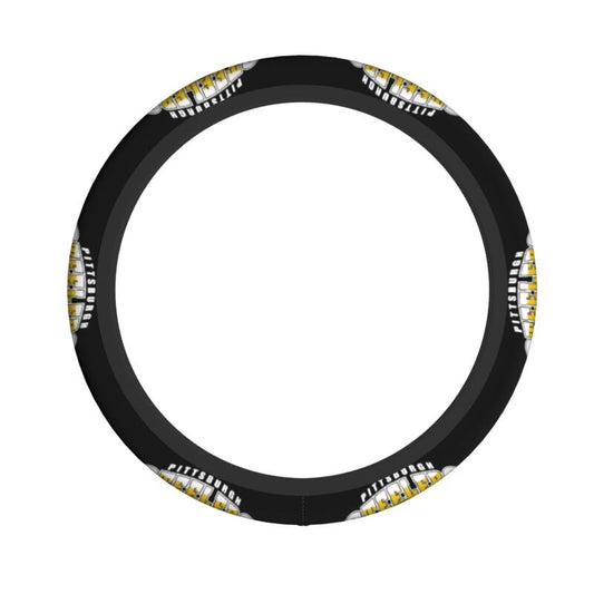 Pittsburgh Steelers 4 Printed elastic steering wheel cover anti slip breathable