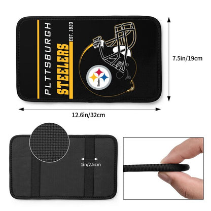 Pittsburgh Steelers Print car armrest box cushion armrest protective cover