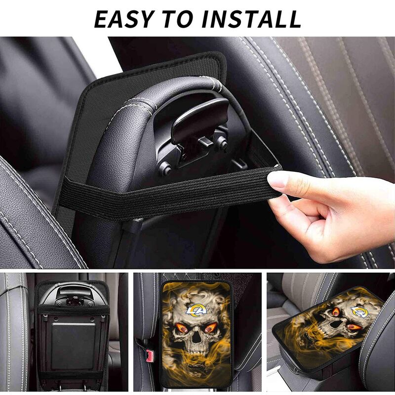 Los Angeles Rams Printed car armrest box pad elbow support anti slip pad