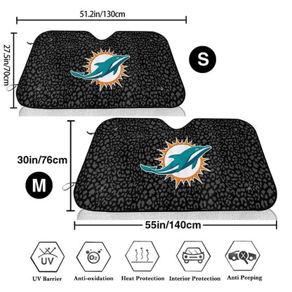 Miami Dolphins Printed Car windshield sunshades is suitable front Car windshield sunshades