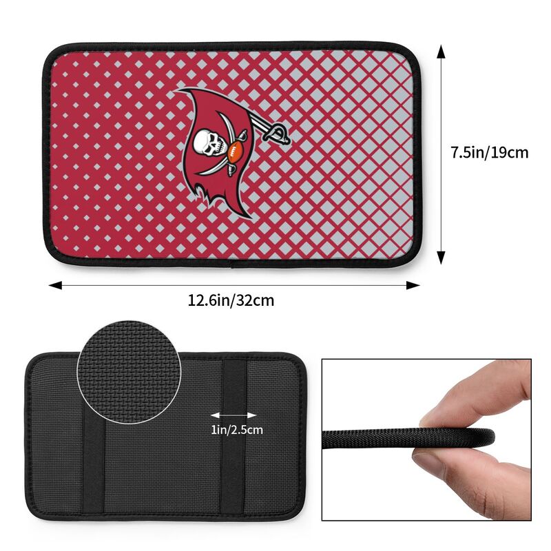 Tampa Bay Buccaneers Car handrail box cushion Personalized printed car armrest cover