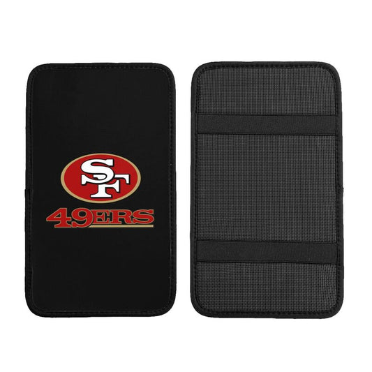 Car armrest box pad San Francisco 49ers 1 Printed central armrest box elbow pad
