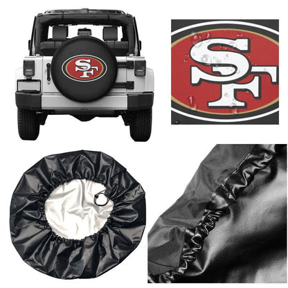 San Francisco 49ers car dustproof sunscreen tyre protective cover Tyre protective cover