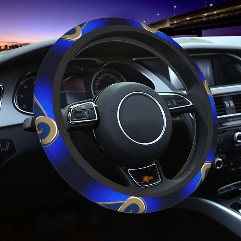 Los Angeles Rams 4 Printed breathable elastic steering wheel protective cover