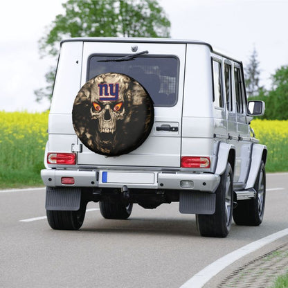 New York Giants print Skull print car tire cover tire dust cover
