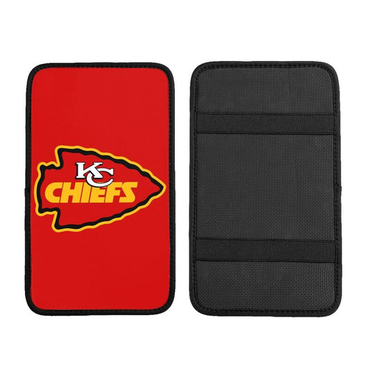 Kansas City Chiefs5 Printed car center armrest box pad anti slip pad