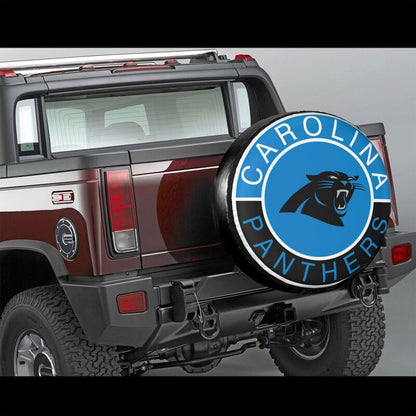 Carolina Panthers Printed tire protection cover car spare tire dust protection covers
