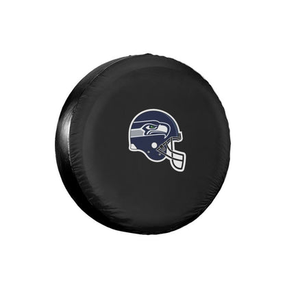 Seattle Seahawks 2 Car tire protective cover waterproof and dustproof tire cover