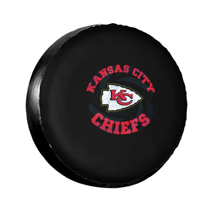 Kansas City Chiefs 2 Printing tire protection cover car sun protection tire protection covers