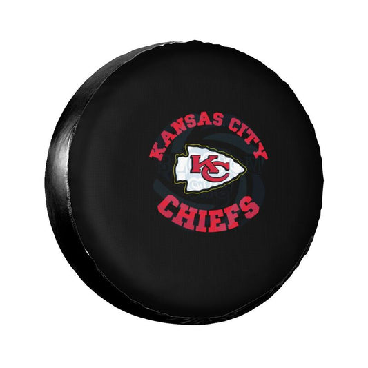 Kansas City Chiefs 2 Printing tire protection cover car sun protection tire protection covers