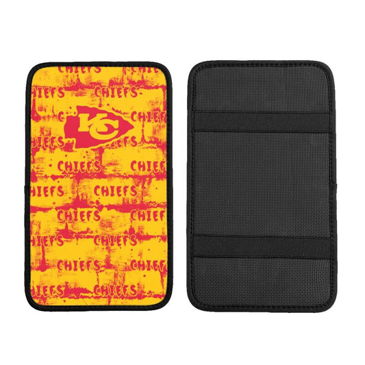 Kansas City Chiefs print Car armrest box protective cover car center console armrest pad