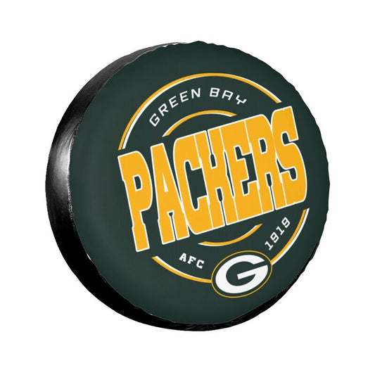 Green Bay Packers Printing car tire protection cover car spare tire dust protection cover