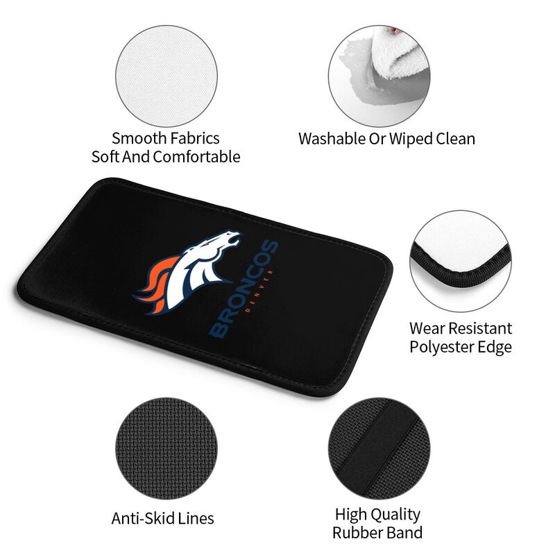 Car armrest box pad  Denver Broncos 1 Printed center armrest box pad protective pad