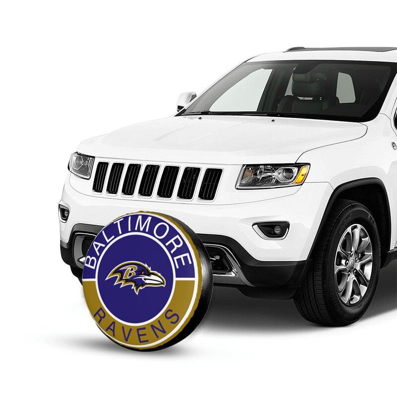 Baltimore Ravens Printed tire protection cover car spare tire dust protection covers