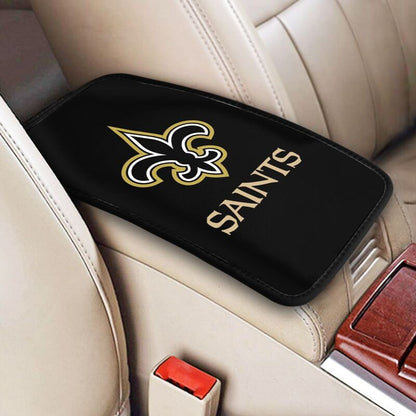 Car armrest box pad New Orleans Saints Printed central armrest box pad anti slip pad