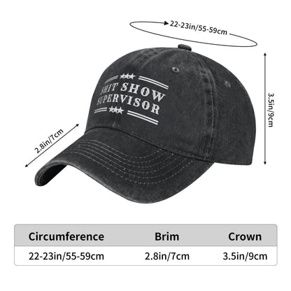 SHIT SHOW SUPERVISOR Printed unisex baseball cap adjustable cap outdoor sun hats trucker hat