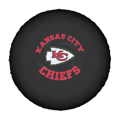 Kansas City Chiefs 2 Printing tire protection cover car sun protection tire protection covers