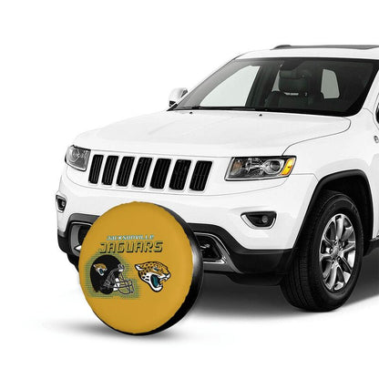 Jacksonville Jaguars Print car tire protection cover car spare tire dust protection covers