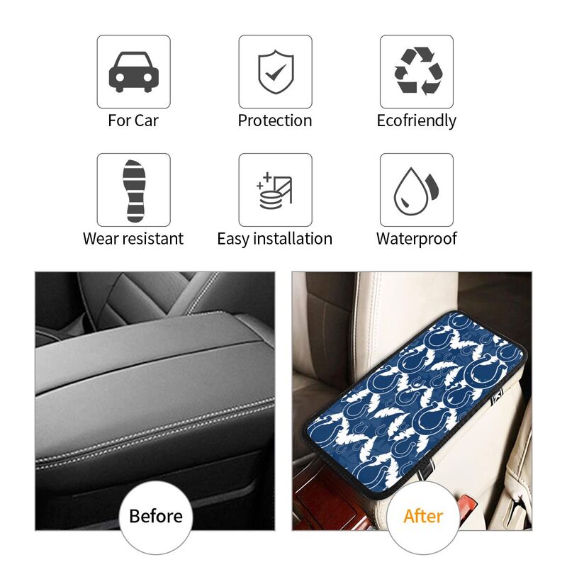 Indianapolis Colts printing Center console armrest pad car armrest protective cover car