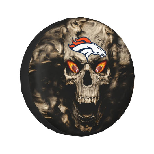 Denver Broncos print Skull print car tire cover tire dust cover