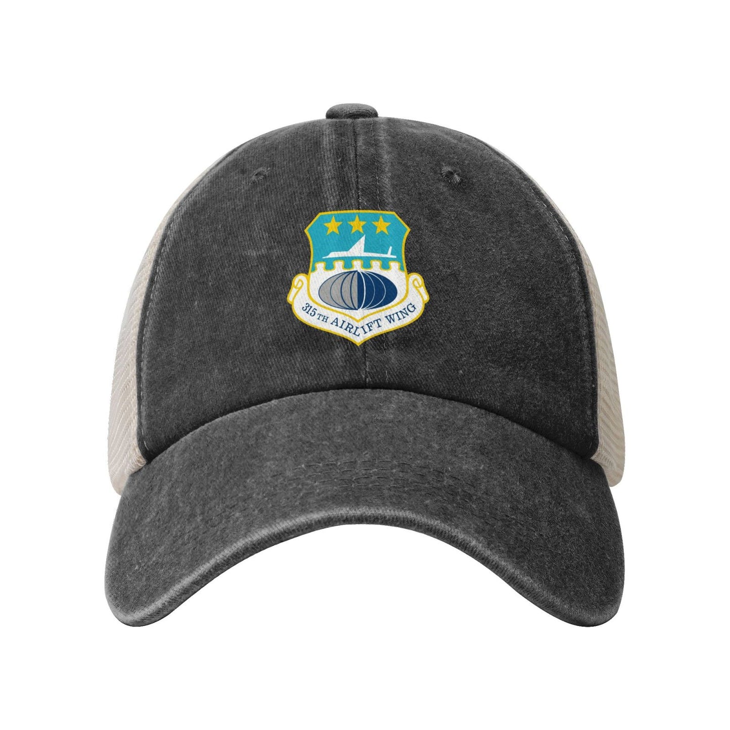 315th Airlift Wing Printed unisex baseball cap adjustable grid baseball cap veteran gift
