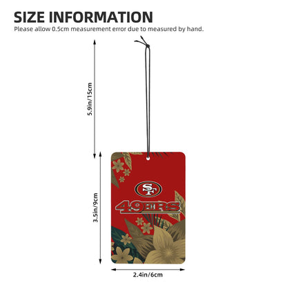 4pcs- San Francisco 49ers car aromatherapy tablets Car Air Fresheners Cards Set
