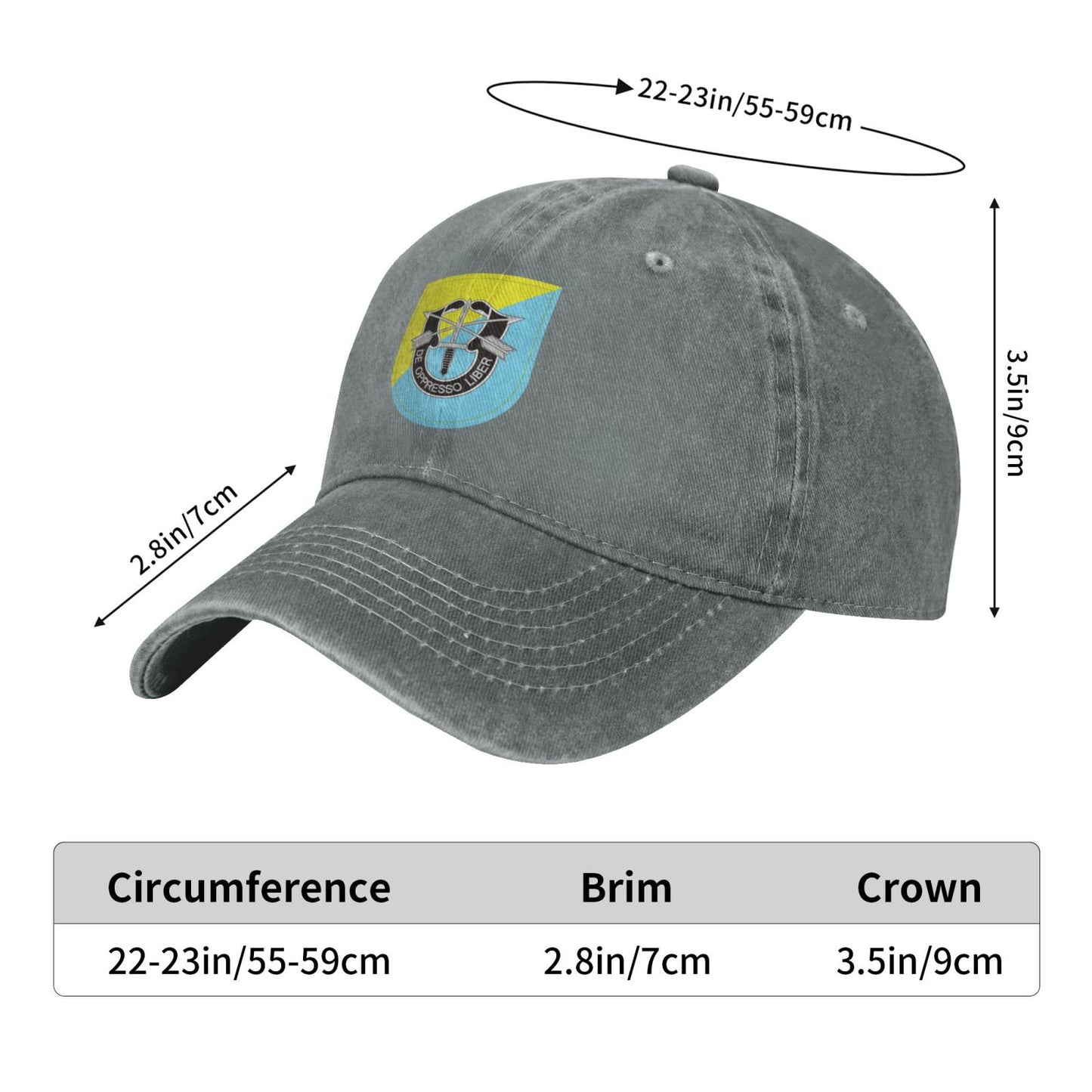 8TH Special Forces Group Printed unisex baseball cap outdoor hats adjustable cap trucker gift hat