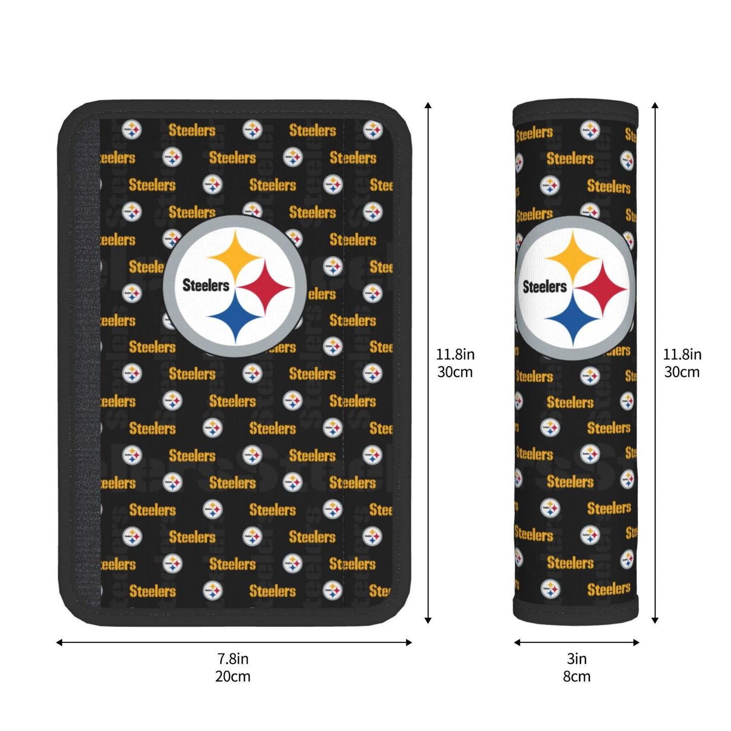 Pittsburgh Steelers personalized seat belt protective cover Car seat belt protective cover