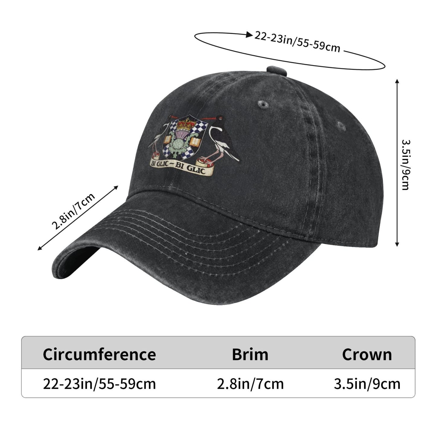 Police College Scottish Printed unisex baseball cap adjustable cap outdoor trucker hat veterans Gifts