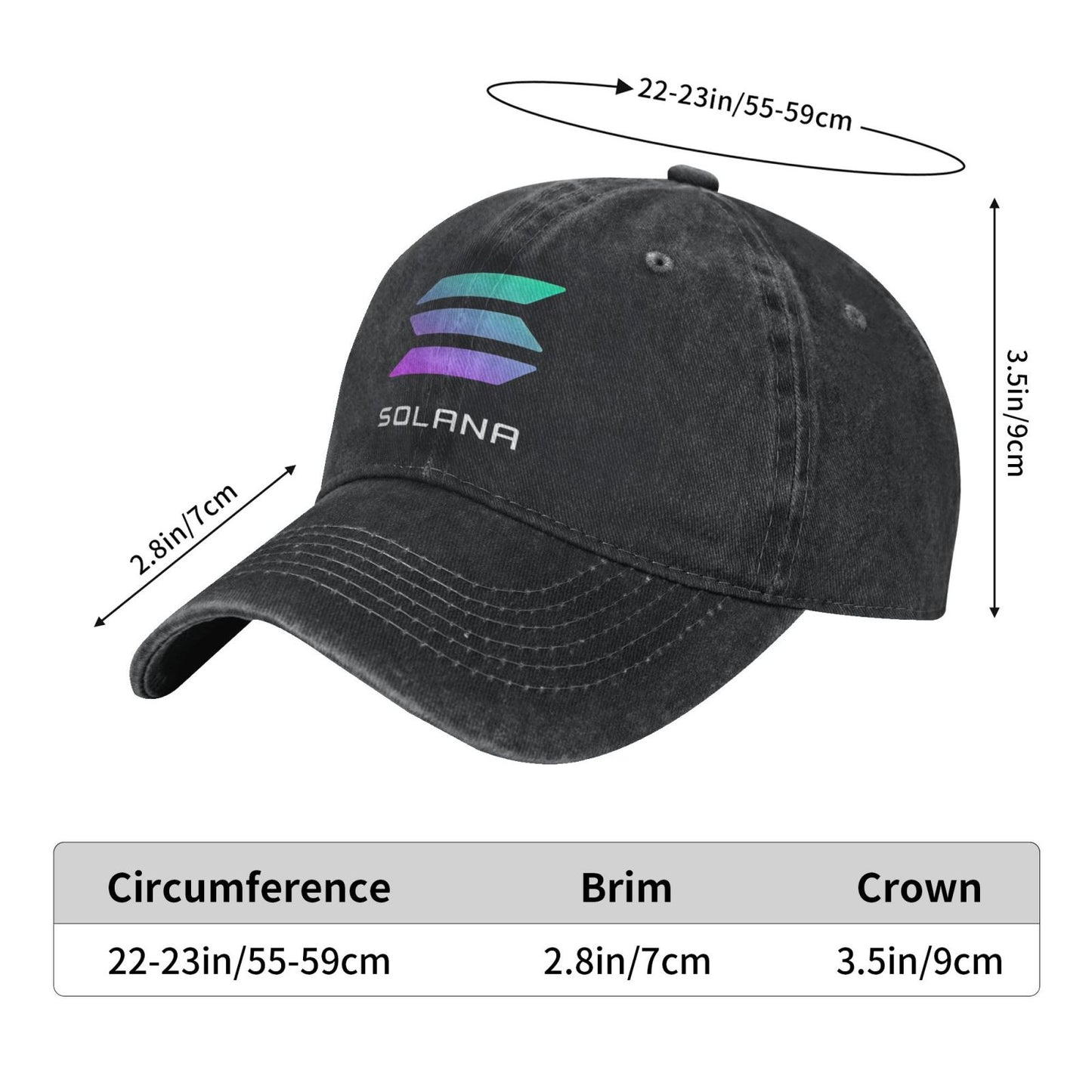 SOLANA Print Printed unisex baseball cap adjustable cap outdoor sun hats trucker hat