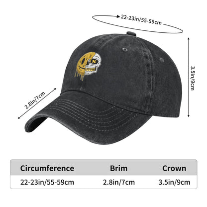 Skull Smiley Face Printed unisex baseball cap adjustable cap outdoor sun hats trucker hat