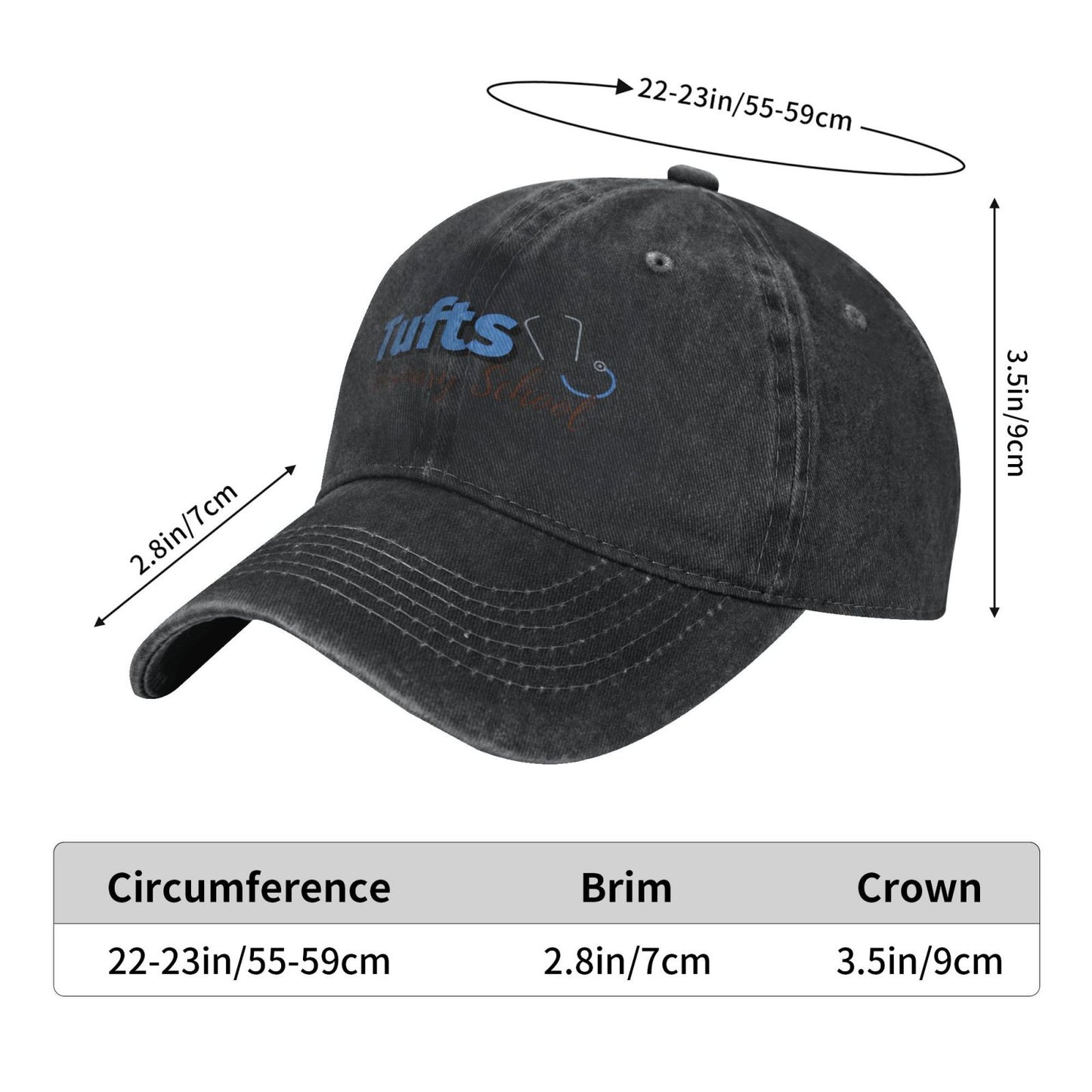 Tufts Veterinary SCHOOL Printed unisex baseball cap adjustable cap outdoor sun hats trucker hat