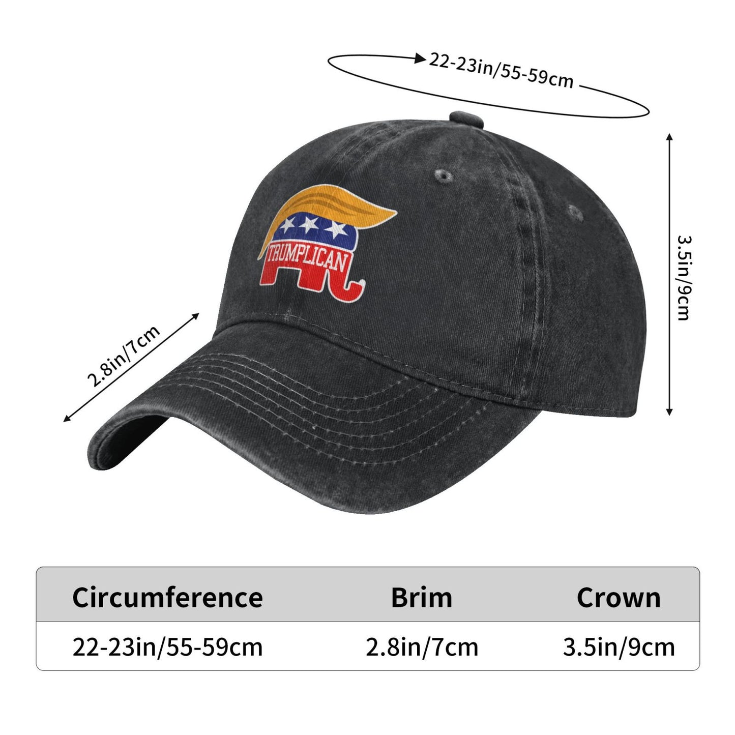 TRUMPLICAN Printed unisex baseball cap adjustable cap outdoor sun hats trucker hat