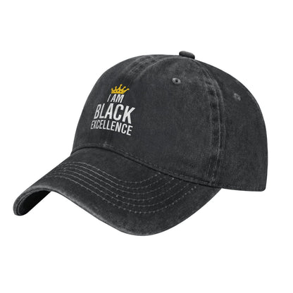 I AM BLACK EXCELLENCE Printed unisex baseball cap adjustable cap outdoor sun hats trucker hat