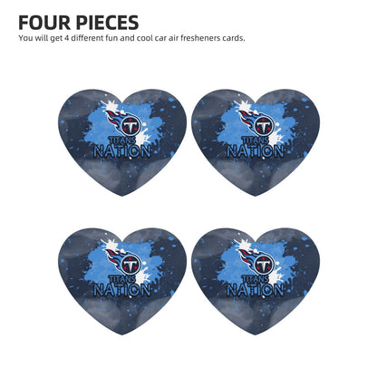 4-pcs Tennessee Titans Car Air Fresheners Cards Set car aromatherapy tablets