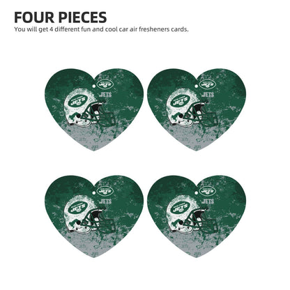 4-pcs New York Jets Car Air Fresheners Cards Set car aromatherapy tablets